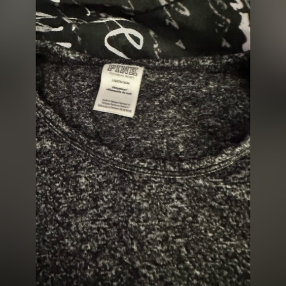 PINK Grey Long Sleeve Tee Size L - Picture 2 of 7